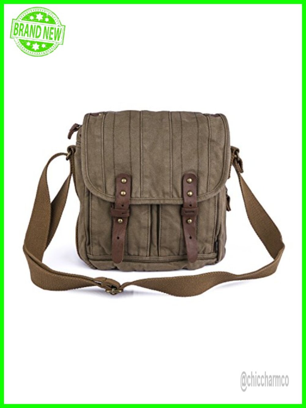 Canvas Crossbody Field Bag Vintage Small Messenger Bag